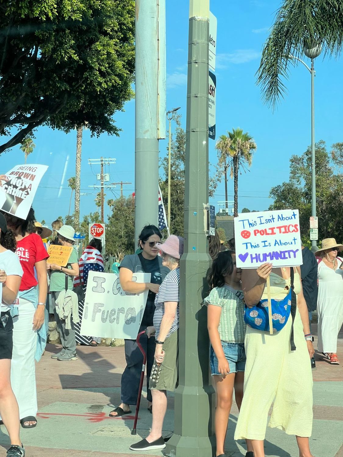 PHOTO: Elaine S. Lee | The South Pasadenan | “Good Trouble Lives On” protest