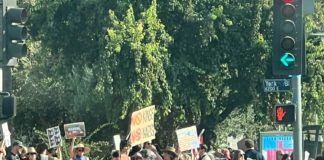 PHOTO: Elaine S. Lee | The South Pasadenan | “Good Trouble Lives On” protest