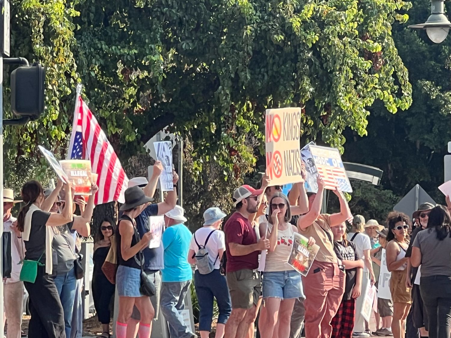 PHOTO: Elaine S. Lee | The South Pasadenan | “Good Trouble Lives On” protest