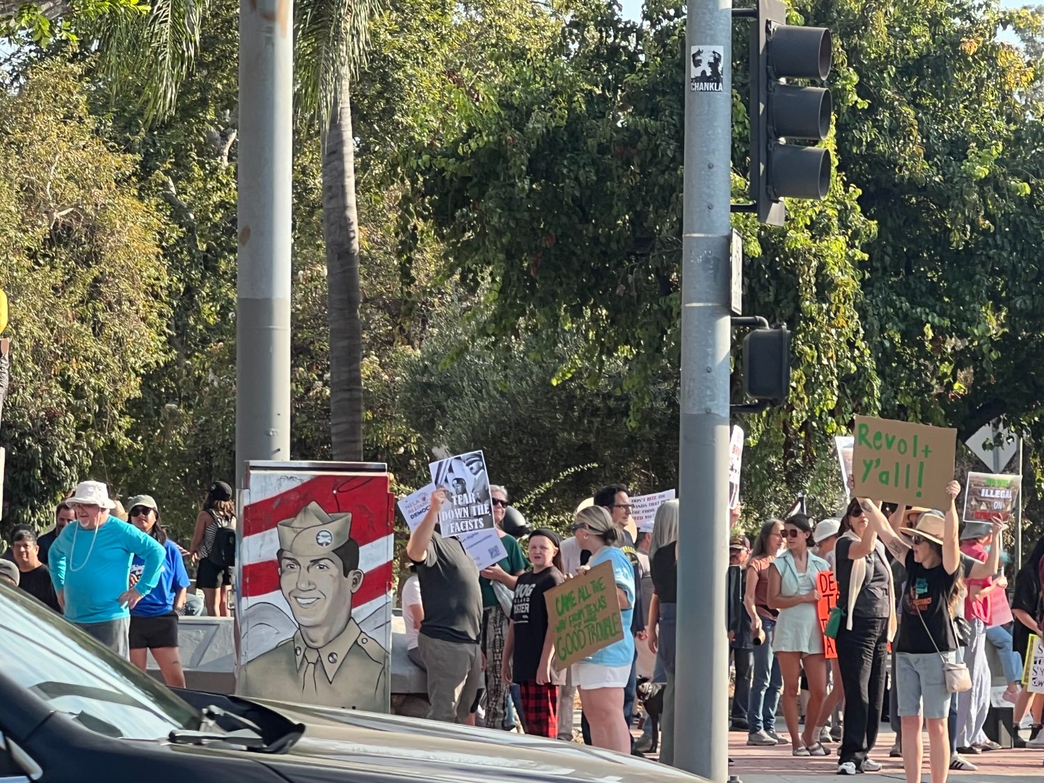 PHOTO: Elaine S. Lee | The South Pasadenan | “Good Trouble Lives On” protest