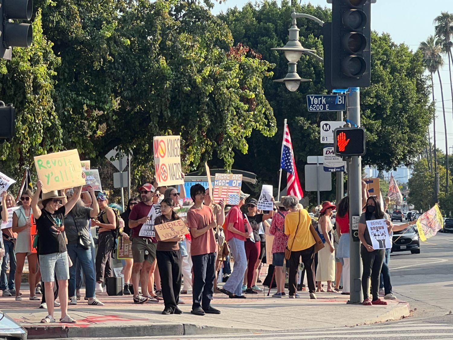 PHOTO: Elaine S. Lee | The South Pasadenan | “Good Trouble Lives On” protest