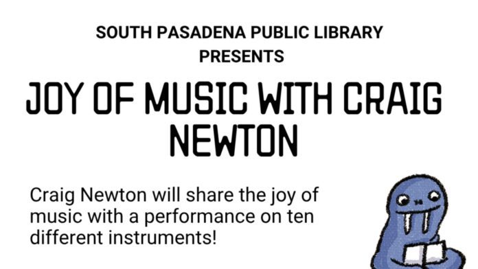 PHOTO: SPPL | The South Pasadenan | The Joy of Music with Craig Newton