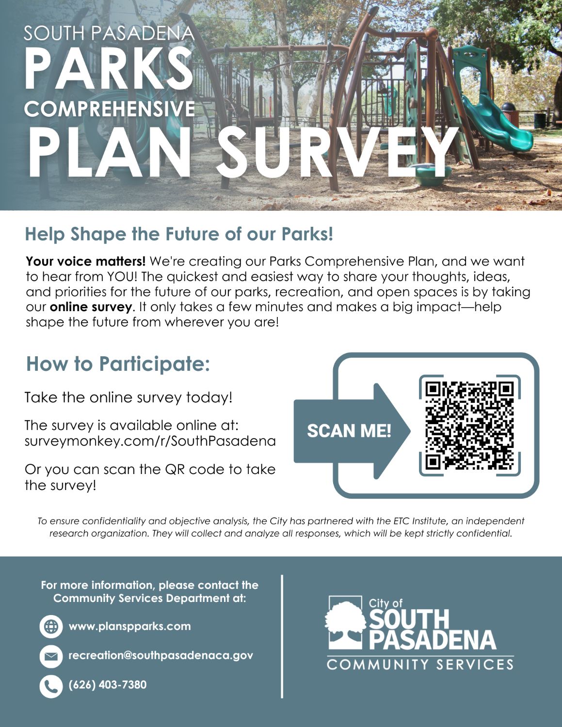 | The South Pasadenan | South Pasadena News PHOTO: southpasadenaca.gov | The South Pasadenan | Comprehensive Parks Survey