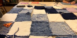 PHOTO: Audrey Zheng | The South Pasadenan | For over 30 years, Sip ‘n Stitch has brought warmth and comfort to those in need, donating more than 1,600 handmade blankets to nonprofit organizations such as Elizabeth House, LA Children’s Hospital, Angel Interfaith Network, Union Station, and many others.