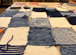 PHOTO: Audrey Zheng | The South Pasadenan | For over 30 years, Sip ‘n Stitch has brought warmth and comfort to those in need, donating more than 1,600 handmade blankets to nonprofit organizations such as Elizabeth House, LA Children’s Hospital, Angel Interfaith Network, Union Station, and many others.