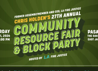 Graphic: LA Fire Justice | The South Pasadenan | Annual Block Party Returns to Pasadena with R&B Star Jon B and Eaton Fire Recovery Focus