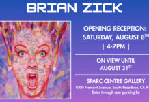 Graphic: SPARC | The South Pasadenan | Opening reception of Brian Zick