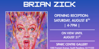 Graphic: SPARC | The South Pasadenan | Opening reception of Brian Zick