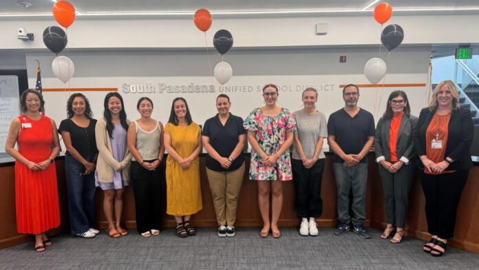 PHOTO: SPUSD | The South Pasadenan | SPUSD kicked off the 2026-2027 school year with the annual New Teacher Orientation on Monday, August 10, 2026. Not pictured: William Mendez and Joseph Song