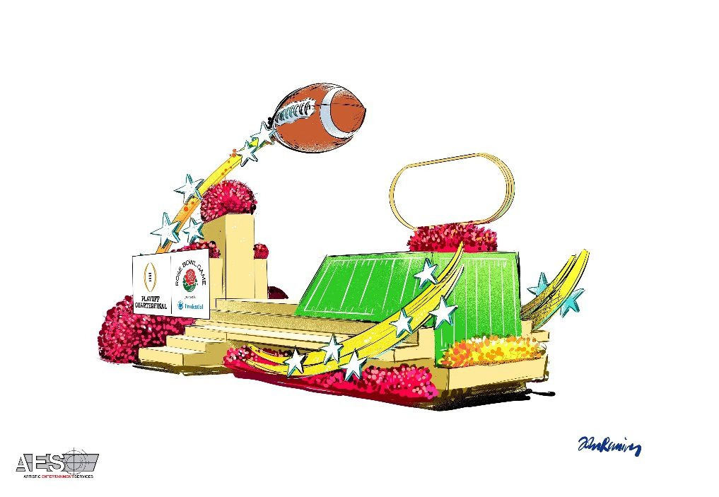 PHOTO: Pasadena Tournament of Roses | The South Pasadenan | 112th Rose Bowl Game Float A