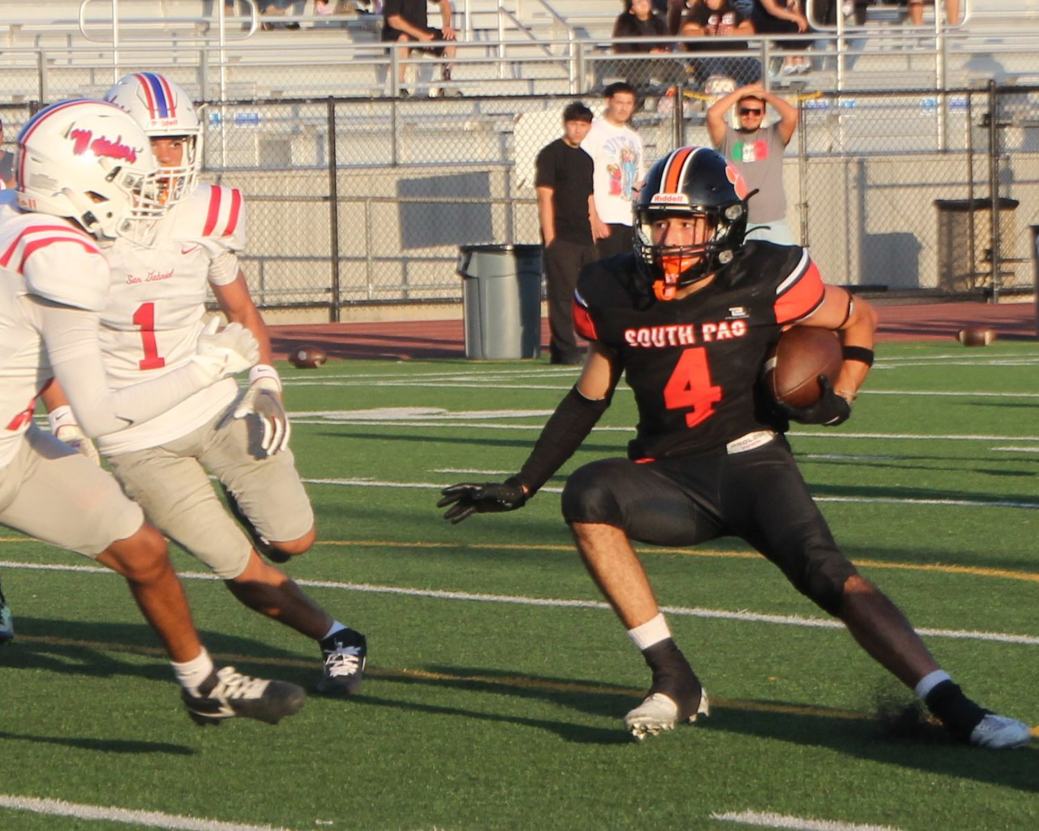 Photos by Henk Friezer | The South Pasadenan | South Pasadena High held a scrimmage last Friday night against San Gabriel in preparation to its season opener against visiting El Segundo. Non-league action gets underway on Friday, August 22, at 7 p.m.