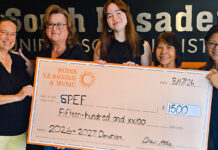 Hodis Learning & Music Donates $1,500 to South Pasadena Educational Foundation PHOTO: Hodis Learning and Music | The South Pasadenan | Hodis Learning & Music Donates $1,500 to SPEF
