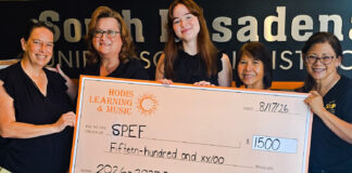 Hodis Learning & Music Donates $1,500 to South Pasadena Educational Foundation PHOTO: Hodis Learning and Music | The South Pasadenan | Hodis Learning & Music Donates $1,500 to SPEF