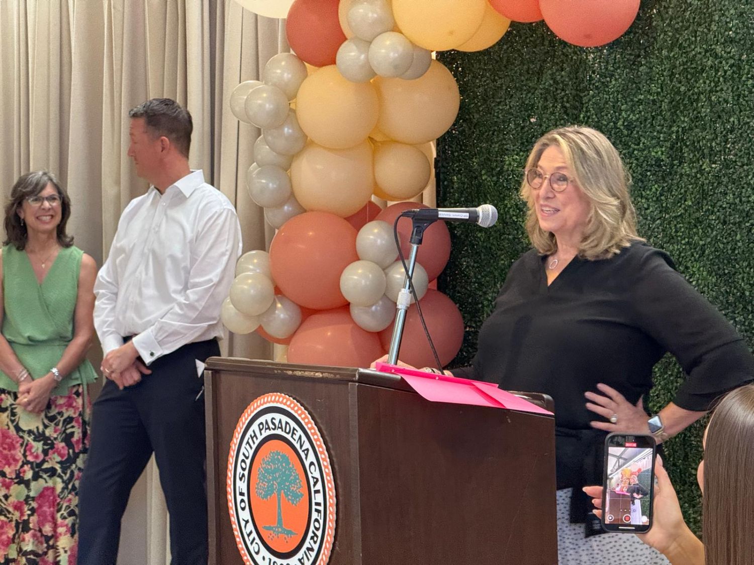 Photo: Esteban Lopez | The South Pasadenan | The Senior Citizens’ Foundation of South Pasadena honored Ellen Torres and Sam Hernandez on Monday at the South Pasadena Senior Center. The annual event pays tribute to individuals who have made significant contributions to the local community.