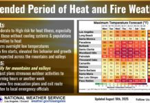 PHOTO: National Weather Service | The South Pasadenan | Heatwave South Pasadena: Extreme Heat & Fire Weather to Impact South Pasadena and Surrounding Areas