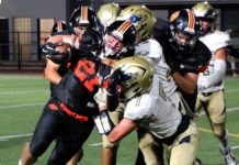 Photo by Henk Friezer | The South Pasadenan | South Pasadena High opened its 2025 football season Thursday night against visiting El Segundo in non-league action. On Friday, August 29, the Tigers face Arcadia on the road.