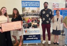Hodis Learning & Music Donates $1,500 to Pasadena Educational Foundation PHOTO: Hodis Learning & Music | The South Pasadenan | $1,500 Donation to PEF