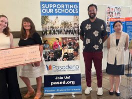 PHOTO: Hodis Learning & Music | The South Pasadenan | $1,500 Donation to PEF