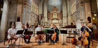 Tesserae Baroque Ensemble Opens Restoration Concerts’ 30th Anniversary Season in South Pasadena PHOTO: Restoration Concerts Committee | The South Pasadenan | Tesserae Baroque Ensemble Opens Restoration Concerts’ 30th Anniversary Season with Andrea Zomorodian in South Pasadena