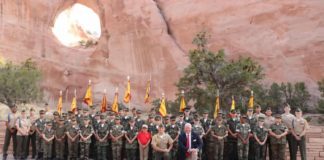 Young Marines from Azusa Honor World War II Navajo Code Talkers in Arizona PHOTO: YoungMarines.org | The South Pasadenan | Each year, Young Marines from across the country travel to Window Rock, Arizona to honor World War II heroes, the Navajo Code Talkers and their families. The Southland Young Marines from Azusa, California were among those who participated in the ceremonies.