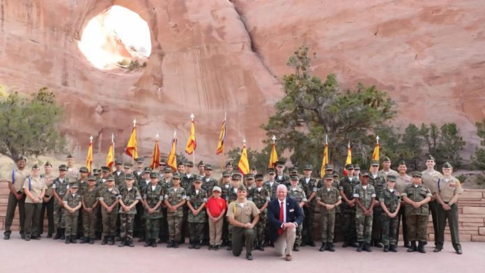 PHOTO: YoungMarines.org | The South Pasadenan | Each year, Young Marines from across the country travel to Window Rock, Arizona to honor World War II heroes, the Navajo Code Talkers and their families. The Southland Young Marines from Azusa, California were among those who participated in the ceremonies.