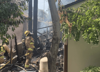 House Fire | Downed Power Lines Hit The Roof of Two Detached Garages