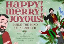 A Fringe Hit! Fremont Centre Theatre to Host Jim Blanchette’s Holiday Solo Show “Happy! Merry! Joyous!” Graphic: YSTA | The South Pasadenan | Happy Merry Joyous!