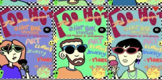 ‘Too Hot To Be Poor’: Hotbox Vintage Hosts Special Feature Art Show & Market in South Pasadena PHOTO: Hotbox Vintage | The South Pasadenan | Hotbox Vintage presents Too Hot To Be Poor, a lively art show and market