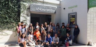 PHOTO: SPMS students visit A Noise Within Theatre in Pasadena. (Photo Courtesy of Schuyler Mastain)