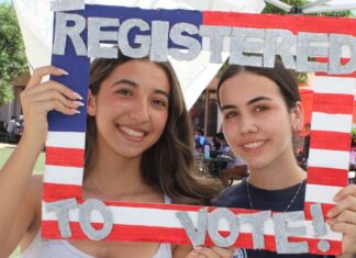 PHOTO: SPUSD | The South Pasadenan | SPHS students registered to vote during the annual voter registration drive from September 21-25, 2026