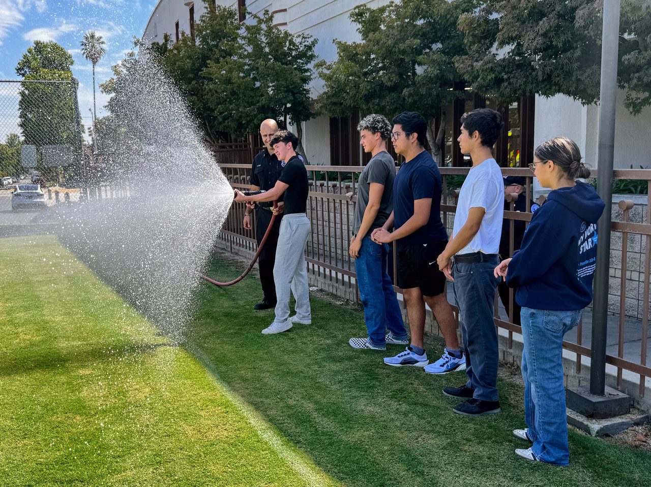 | The South Pasadenan | South Pasadena News PHOTO: SPUSD | The South Pasadenan | SPHS students take part in emergency services exercises during their PCC Fire Technology course at the high school