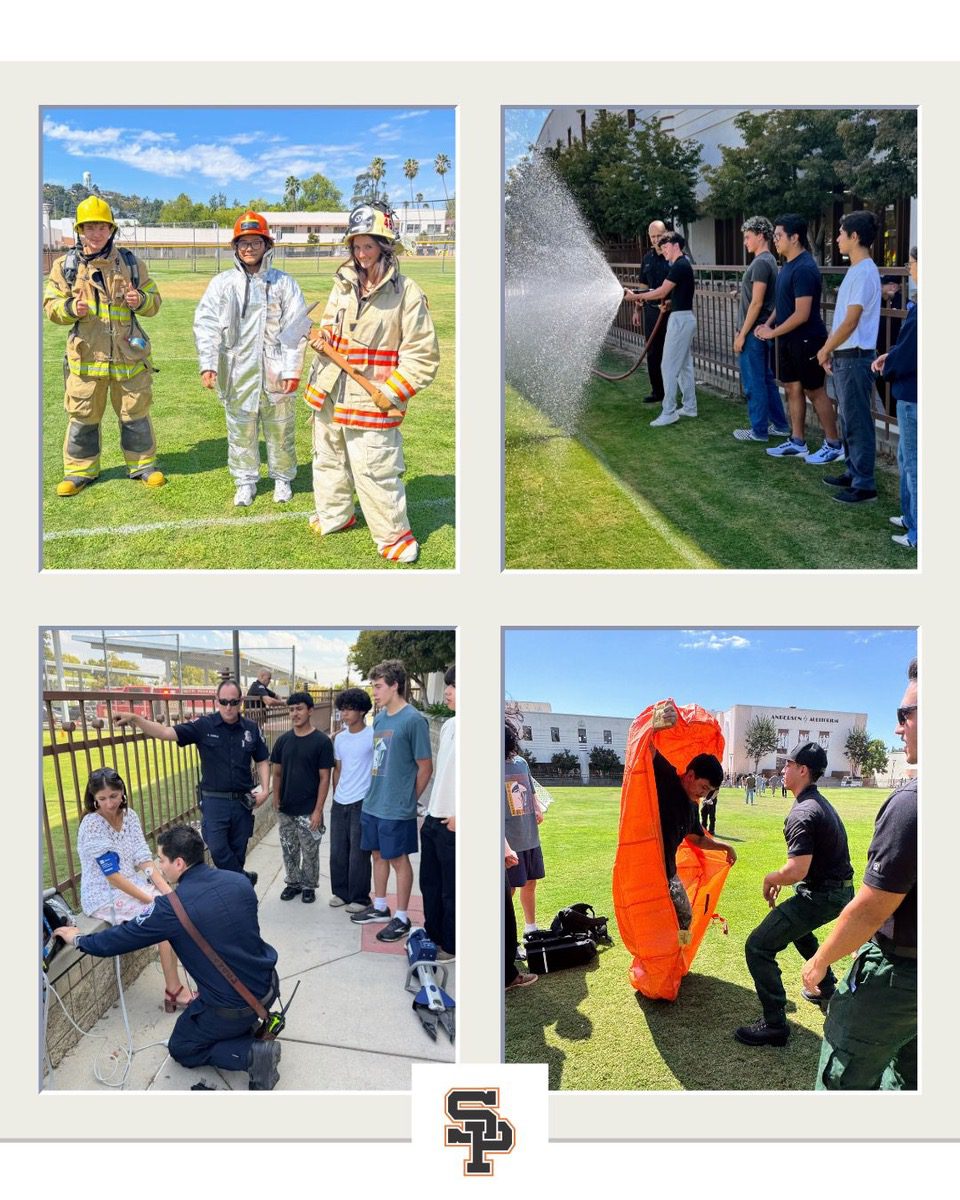 | The South Pasadenan | South Pasadena News PHOTO: SPUSD | The South Pasadenan | SPHS students take part in emergency services exercises during their PCC Fire Technology course at the high school