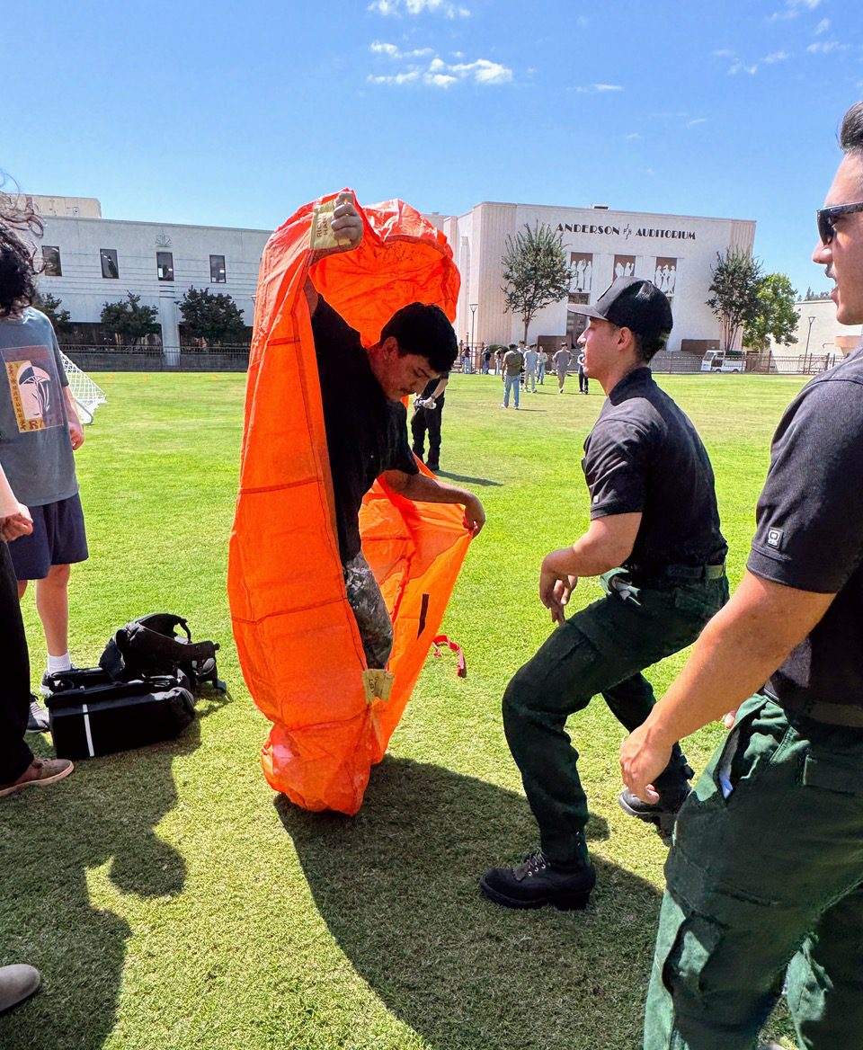 | The South Pasadenan | South Pasadena News PHOTO: SPUSD | The South Pasadenan | SPHS students take part in emergency services exercises during their PCC Fire Technology course at the high school