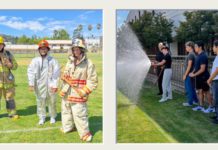 PHOTO: SPUSD | The South Pasadenan | SPHS students take part in emergency services exercises during their PCC Fire Technology course at the high school