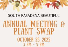 South Pasadena Beautiful to Host Annual Meeting & Plant Swap on October 25 PHOTO: South Pasadena Beautiful | The South Pasadenan | Annual Meeting