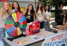 SPHS students hosted the annual voter registration drive from September 22-26, 2025. (Photo Courtesy of South Pasadena High School)