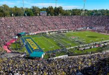 ROSE BOWL GAME 2024: MICHIGAN WIN OVER ALABAMA IN OVERTIME PHOTO: Jonathan Williams | The South Pasadenan | Rose Bowl Football 2024: No. 1 Michigan and No. 4 Alabama face-off in the College Football Playoff Semifinal at the Rose Bowl Game.