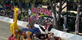 PHOTO: Bill Glazier | The South Pasadenan | South Pasadena Tournament of Roses 2024 parade float: winner of the 'Founder Award'.