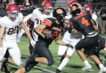 SPHS Football: Tigers Win Second Straight – Perseveres over La Cañada PHOTO: Henk Friezer | The South Pasadena News | South Pasadena High School Tigers Football win over La Cañada