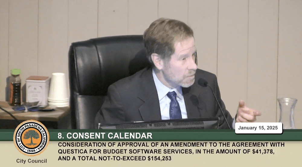 South Pasadena City Council Meeting Jan 15, 1015 | The South Pasadenan | Councilmember Jon Primuth on finance software details and clarification on real world expectations and historical finance reporting