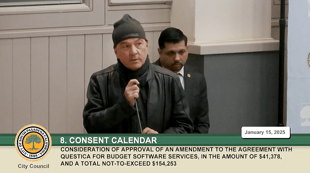 South Pasadena City Council Meeting Jan 15, 2025 | The South Pasadenan | Public Comment by Retired Municipal Finance expert Josh Betta