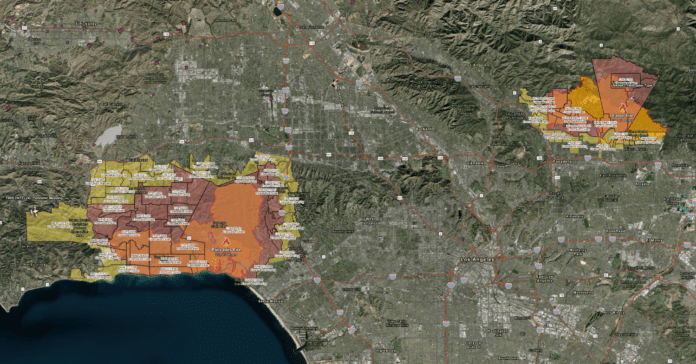 South Pasadenan News | CALFIRE UPDATED MAP JAN 15 2025 | Los Angeles County Fire Situation Overview