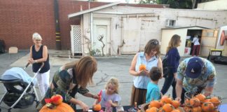 Arts Crawl Pumpkin Decorating at Hotbox Vintage in the back-lot 1127 Mission Street! 3~9 While supplies last!