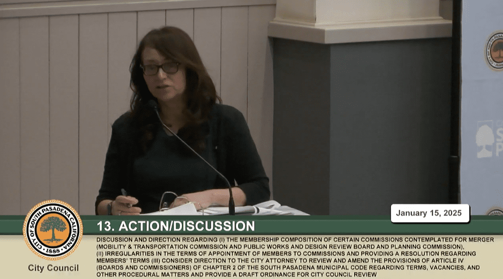 | The South Pasadenan | South Pasadena News South Pasadena City Council Meeting | South Pasadena News | City Attorney Roxanne Diaz | xDiscussion and Path-Finding for how to update and make efficient the South Pasadena Public Commissions