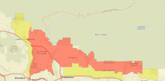 Windstorm & Fires Update: South Pasadena Waking Up to Emergency Conditions SOURCE GRAPHIC MAP: Updated Wednesday AM - LAFDRP FIRE EVACUATION ZONES