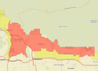 SOURCE GRAPHIC MAP: Updated Wednesday AM - LAFDRP FIRE EVACUATION ZONES