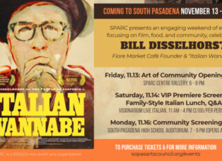 The Art of Community: South Pasadena Celebrates ‘Italian Wannabe’ Premiere & SPARC Fall Events Graphic: SPARC | The South Pasadenan | The South Pasadena Arts Council (SPARC) proudly presents the premiere of Italian Wannabe