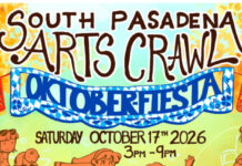 Graphic: South Pasadena Chamber of Commerce | The South Pasadenan | Fall Arts Crawl 2026