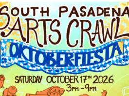 2026 South Pasadena Fall Arts Crawl Theme: Oktober-Fiesta Graphic: South Pasadena Chamber of Commerce | The South Pasadenan | Fall Arts Crawl 2026