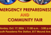 Graphic: City of South Pasadena | The South Pasadenan | Emergency Preparedness and Community Fair
